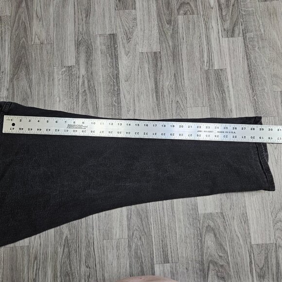 Lee Jeans Womens 22W Black Relaxed Fit Straight Leg Stretch Denim Plus Size - Picture 10 of 12